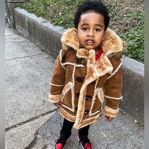 Jordan Craig Tan and Cream Teddy Jacket